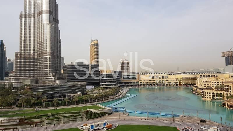 Unobstructed Burj Khalifa and Fountain View | 3 BR
