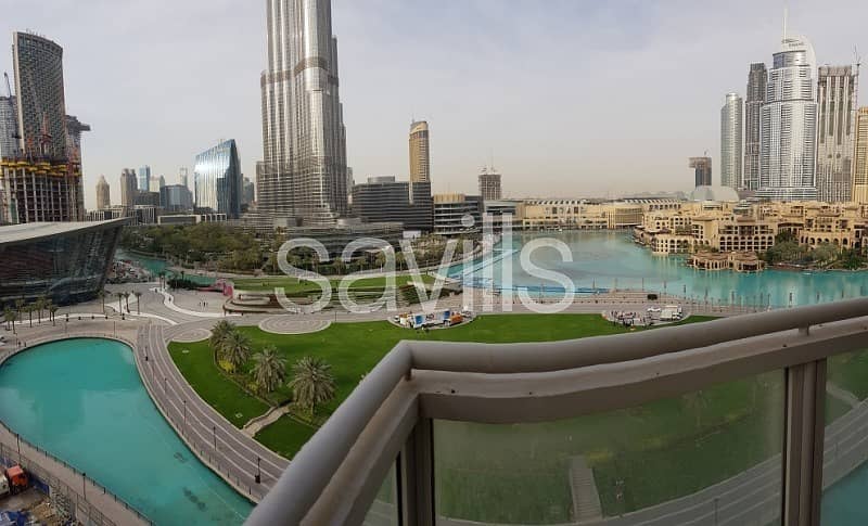 Unobstructed Burj Khalifa and Fountain View