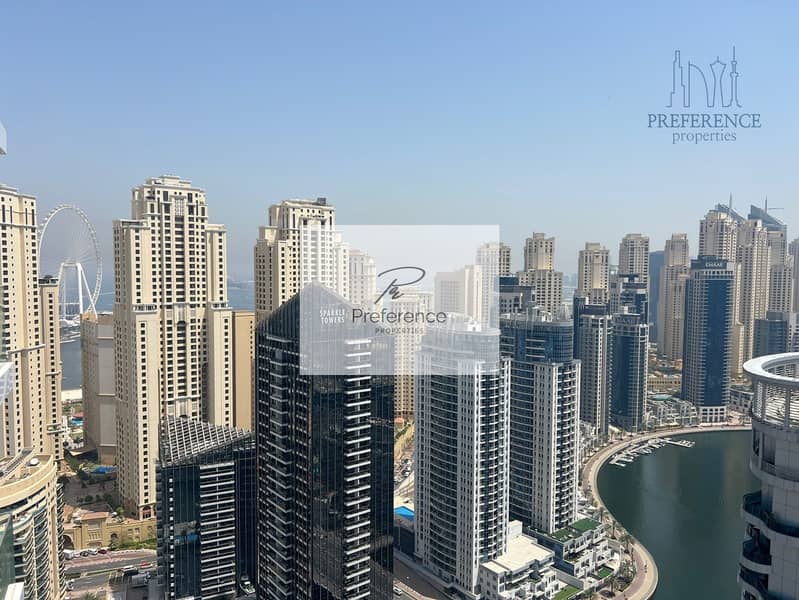 Vacant | Furnished 2BR | High Floor | Marina View