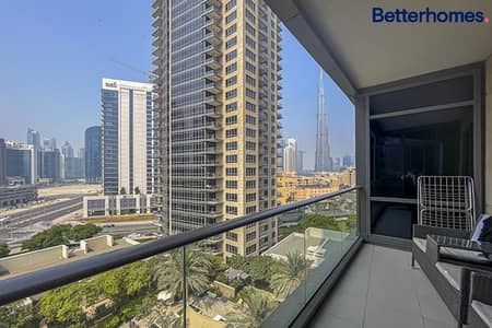 1 Bedroom Flat for Rent in Downtown Dubai, Dubai - Furnished | Large Layout | Burj View