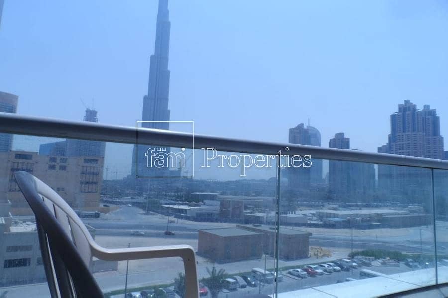 Furnished one bed with Burj Khalifa view