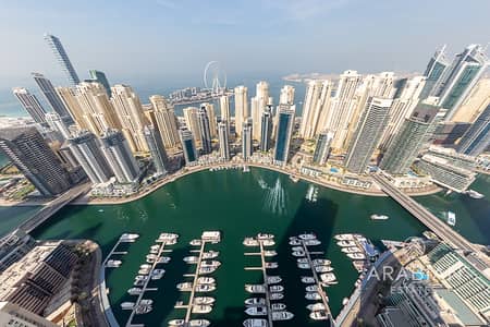 4 Bedroom Flat for Sale in Dubai Marina, Dubai - Full Marina View - Furnished - Vacant on transfer