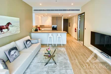 1 Bedroom Flat for Rent in Dubai Marina, Dubai - Marina and Golf View | Furnished | High Floor