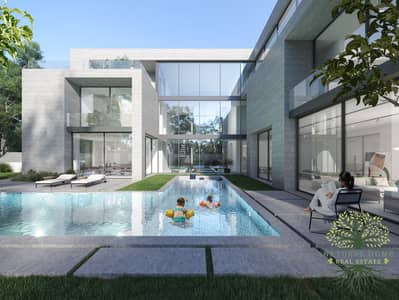 6 Bedroom Villa for Sale in Tilal City, Sharjah - Type 01 Backside elevation view. jpg