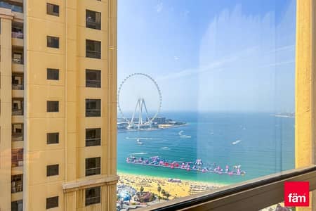 2 Bedroom Apartment for Rent in Jumeirah Beach Residence (JBR), Dubai - Sea View | Fully Upgraded | Marble Floors