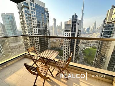 1 Bedroom Flat for Rent in Downtown Dubai, Dubai - Fully Furnished 1 BHK  (Ready to MOVE) BURJ KHALIFA VIEW