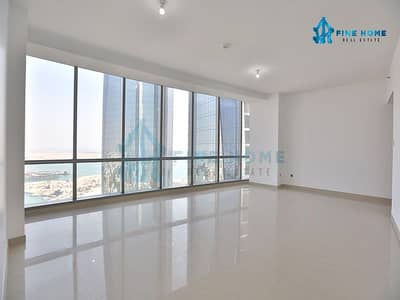 شقة 2 غرفة نوم للايجار في شارع الكورنيش، أبوظبي - شقة واسعة | في الطوابق العليا | اطلالة رائعة