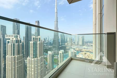 3 Bedroom Apartment for Rent in Downtown Dubai, Dubai - Fully Furnished | High Floor | Burj Khalifa View