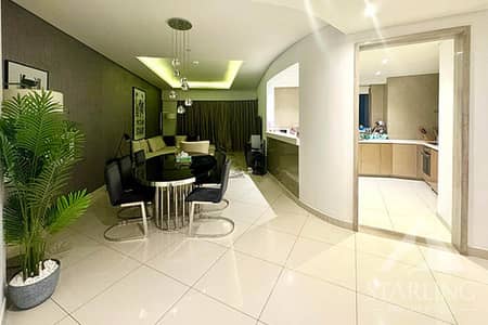 3 Bedroom Flat for Rent in Business Bay, Dubai - Furnished | Burj Khalifa View | Low Floor