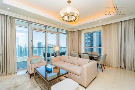 2 Bedroom Apartment for Rent in Downtown Dubai, Dubai - High Floor | 05 type | Burj and Fountain View