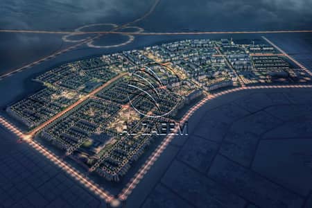4 Cпальни Вилла Продажа в Аль Шамха, Абу-Даби - Aerial Night. jpg