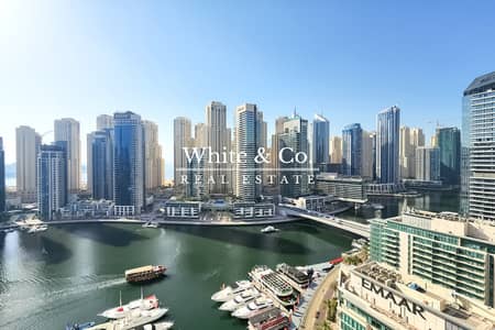 2 Bedroom Apartment for Sale in Dubai Marina, Dubai - Upgraded | 2 Bed + Study | Marina View