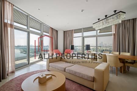 2 Bedroom Hotel Apartment for Rent in Deira, Dubai - Panoramic Creek View | Hilton | Bills Included