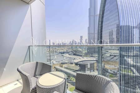 1 Bedroom Apartment for Rent in Downtown Dubai, Dubai - Fully Furnished | Serviced | Burj Khalifa View