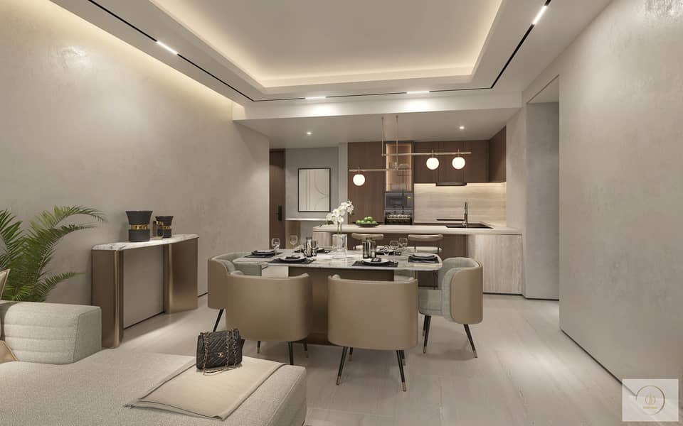 8 Render_Kempinski Marina Residences Dubai_2 Bed Simplex - Dining. jpg