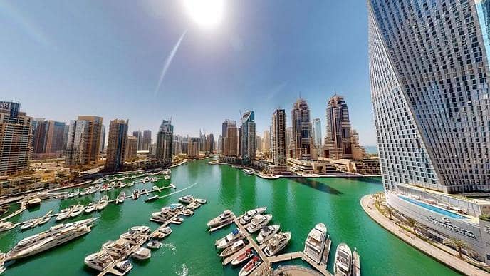 位于迪拜码头，滨海之门，滨海之门2号 3 卧室的公寓 320000 AED - 6454651