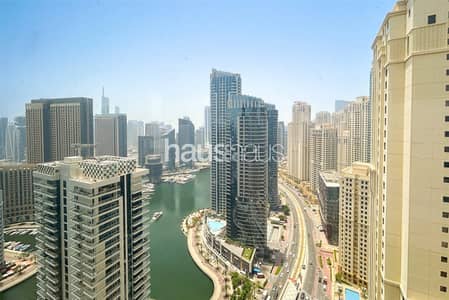 3 Bedroom Flat for Rent in Jumeirah Beach Residence (JBR), Dubai - Marina Views | Fully Furnished | High Floor
