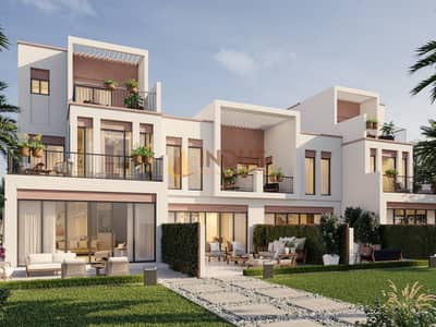 5 Bedroom Townhouse for Sale in DAMAC Lagoons, Dubai - Townhouse (LTH-5B-E, LTH-3B-M) Back_v3. jpg