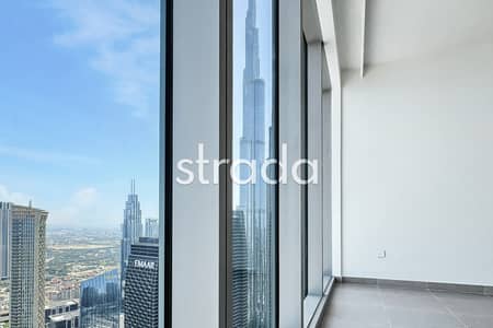 2 Bedroom Apartment for Rent in Downtown Dubai, Dubai - Burj view | Above 55th floor | Largest layout