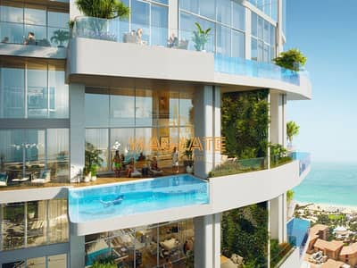 迪拜码头， 迪拜 5 卧室顶楼公寓待售 - LIV LUX Roof Top Pool. jpg