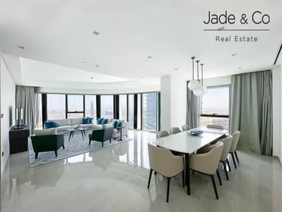 3 Bedroom Hotel Apartment for Sale in Dubai Creek Harbour, Dubai - Penthouse | Burj View | Vacant | 3 Beds + Maid