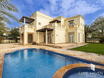 6 Bedroom Villa for Rent in Emirates Hills, Dubai - Classical 6BR Villa | Skyline Views | Vacant