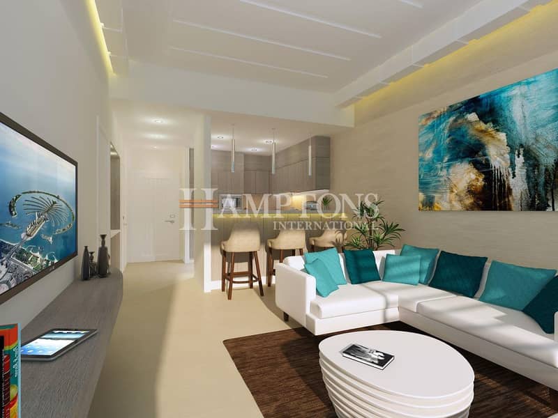 5% Booking | Brand New 1BR Golf & Sea View
