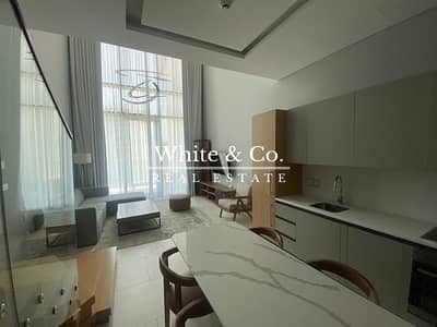 1 Bedroom Flat for Rent in Business Bay, Dubai - Loft Style | Serviced Unit | Burj View