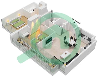 Sokoon 5 - 2 Bedroom Apartment Type G / FLOOR 6 Floor plan