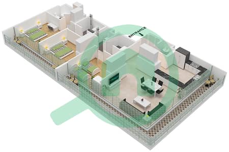 Sokoon 5 - 3 Bedroom Apartment Type C / FLOOR 6 Floor plan