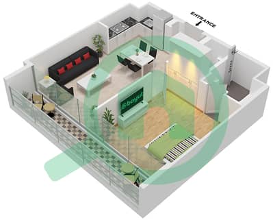 Sokoon 5 - 1 Bedroom Apartment Type A 1 / FLOOR 1-5 Floor plan