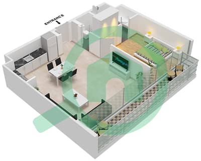 Sokoon 5 - 1 Bedroom Apartment Type B1 / FLOOR 2-5 Floor plan