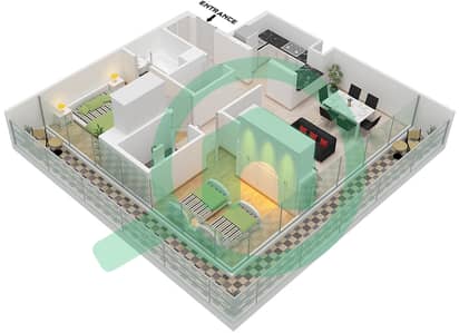 Sokoon 5 - 2 Bedroom Apartment Type A / FLOOR 1-5 Floor plan