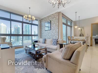 2 Bedroom Apartment for Rent in Dubai Marina, Dubai - Fully Furnished | Full Marina View | Managed