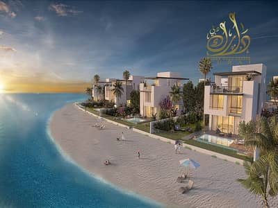4 Bedroom Villa for Sale in Sharjah Waterfront City, Sharjah - 15-053 6br semi arial view. jpg