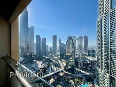 Studio for Rent in Downtown Dubai, Dubai - Vacant | Burj View | High Floor