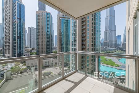 2 Bedroom Flat for Rent in Downtown Dubai, Dubai - Available Now | Burj Khalifa View | Low Floor