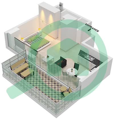 25H Heimat - Studio Apartment Type B Floor plan