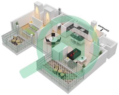 25H Heimat - 1 Bedroom Apartment Type G Floor plan