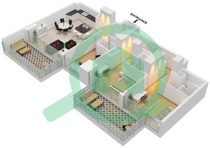25H Heimat - 2 Bedroom Apartment Type C Floor plan