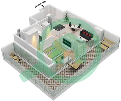 25H Heimat - 1 Bedroom Apartment Type C Floor plan