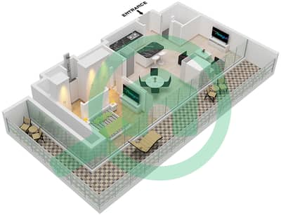 25H Heimat - 1 Bedroom Apartment Type G-1 Floor plan