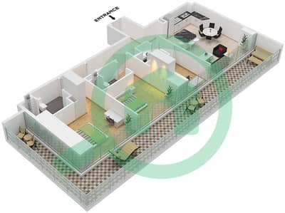 25H Heimat - 2 Bedroom Apartment Type A Floor plan