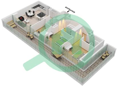 25H Heimat - 2 Bedroom Apartment Type C-1 Floor plan