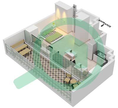 25H Heimat - Studio Apartment Type B-1 Floor plan