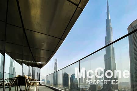 2 Bedroom Flat for Rent in Downtown Dubai, Dubai - Biggest Layout | Burj Khalifa View | Top Floor