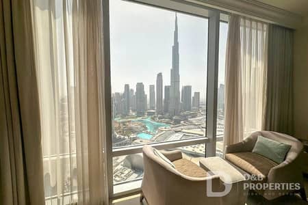 2 Bedroom Flat for Rent in Downtown Dubai, Dubai - Burj and Fountain Views | Vacant | Mid Floor