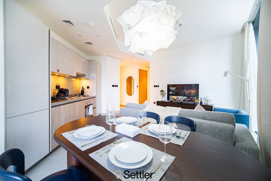 Cozy 2-bdr apartment in Sobha Waves | Free Parking lot | Fully equipped with everything necessary for life