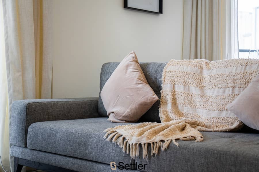 Cozy 2-bdr apartment in Sobha Waves | Free Parking lot | Fully equipped with everything necessary for life - Image 41