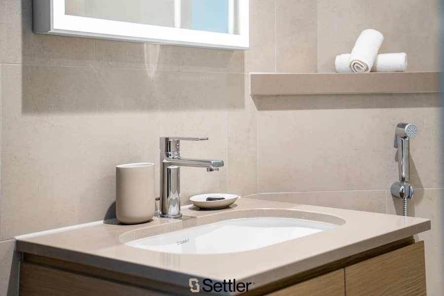 Cozy 2-bdr apartment in Sobha Waves | Free Parking lot | Fully equipped with everything necessary for life - Image 49